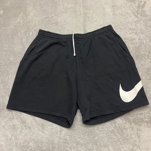 Nike Sportswear Club Men's Graphic Cotton Sweat Shorts - Black XXL - Picture 1 of 9